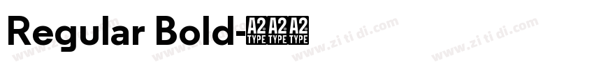 Regular Bold字体转换